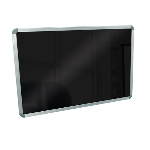 Luxor Steel Magnetic 36" x 24" Wall-Mounted Blackboard