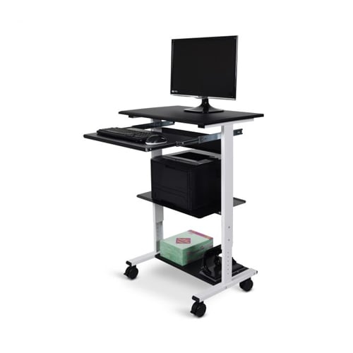 Luxor Three-shelf Adjustable Stand Up Workstation - STAND-WS30 ...