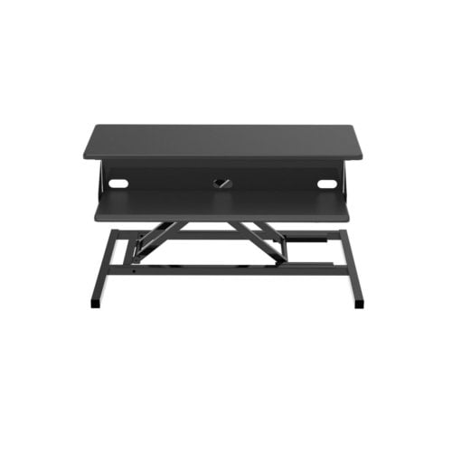 Luxor Two-Level Black Pneumatic Standing Desk Converter - CVTR PRO-BK
