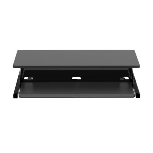 Luxor Two-Level Black Pneumatic Standing Desk Converter - CVTR PRO-BK
