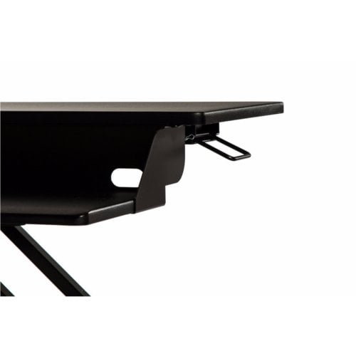 Luxor Two-Level Black Pneumatic Standing Desk Converter - CVTR PRO-BK