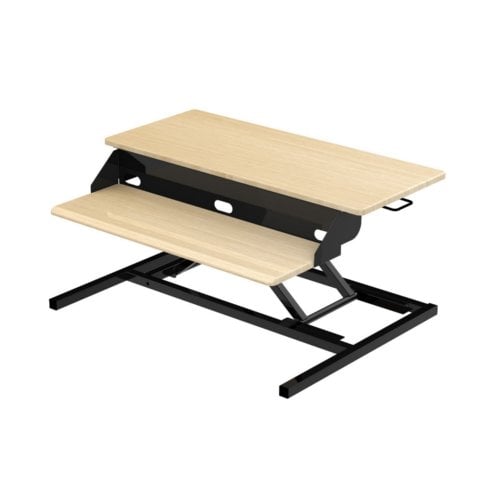 Luxor Two-Level Pneumatic Standing Desk Converters