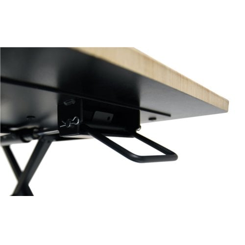 Luxor Two-Level White Oak Pneumatic Standing Desk Converter - CVTR PRO-WO