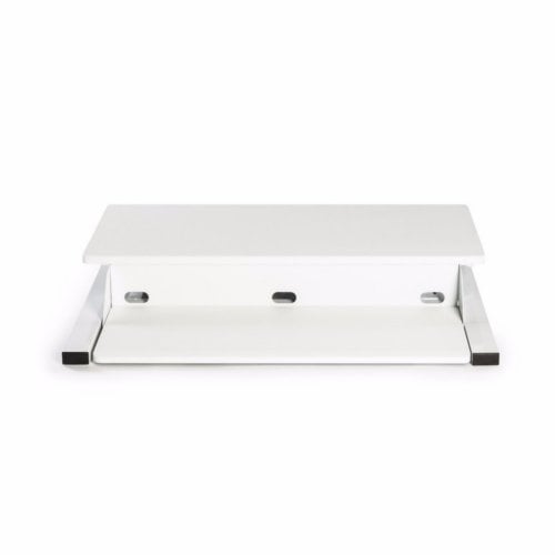 Luxor Two-Level White Pneumatic Standing Desk Converter - CVTR PRO-WH