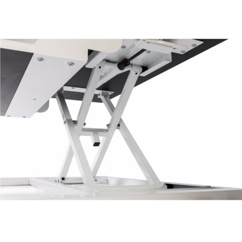 Luxor Two-Level White Pneumatic Standing Desk Converter - CVTR PRO-WH