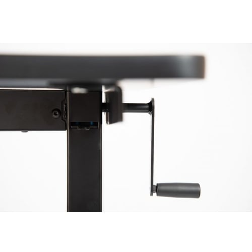 Luxor 48" White Oak High-Speed Crank Adjustable Stand Up Desk - STANDCF48-BK/WO