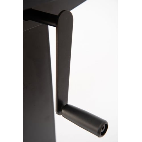 Luxor 48" White Oak High-Speed Crank Adjustable Stand Up Desk - STANDCF48-BK/WO