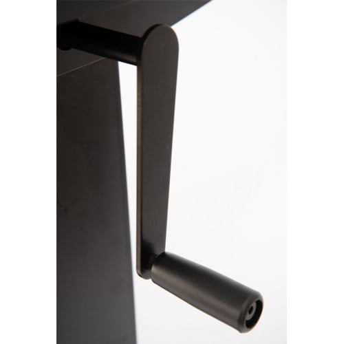 Luxor 60" White Oak High-Speed Crank Adjustable Stand Up Desk - STANDCF60-BK/WO