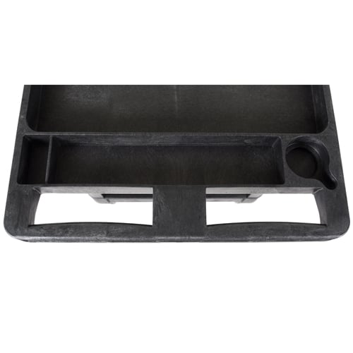 Luxor XLC11-B Black Two-Shelf Heavy-Duty Utility Cart