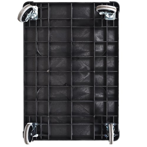 Luxor XLC11-B Black Two-Shelf Heavy-Duty Utility Cart