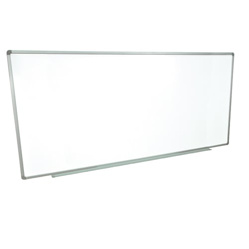 Luxor Porcelain Magnetic 96" X 40" Wall-Mounted Whiteboard