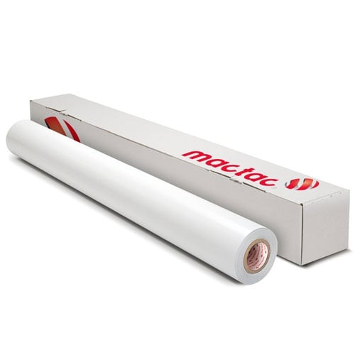 IMAGin 3.7mil 54" x 164' Gloss White Permanent Print Vinyl