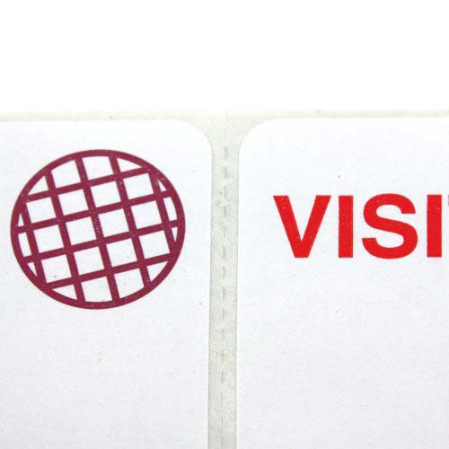 Manual Adhesive Expiring TIMEspot Badge - Visitor - 1000pk - Clearance Sale