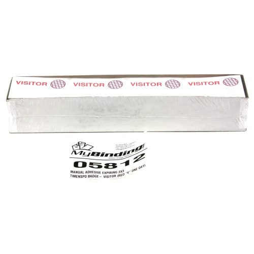 Manual Adhesive Expiring TIMEspot Badge - Visitor - 1000pk - Clearance Sale