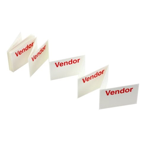 Manual TIMEbadge Expiring One Day Badge FRONTpart - Vendor - 1000pk