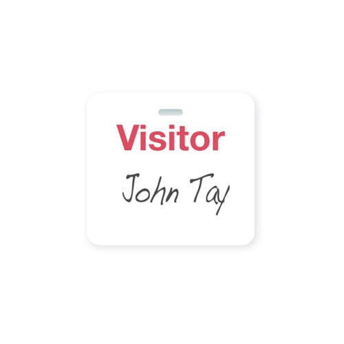 Manually-Issued Clip-On CARDbadge ID - Visitor - 1000pk