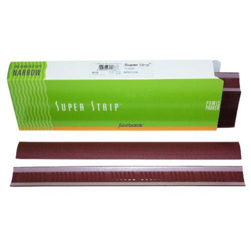 Maroon 11" Narrow Powis Parker Fastback Super Strips (500/Case) - 56NFBMAROO