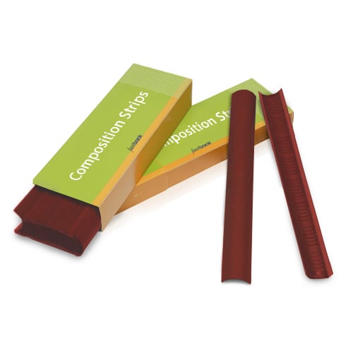 Maroon 11" Narrow Powis Parker Fastback Composition Strips