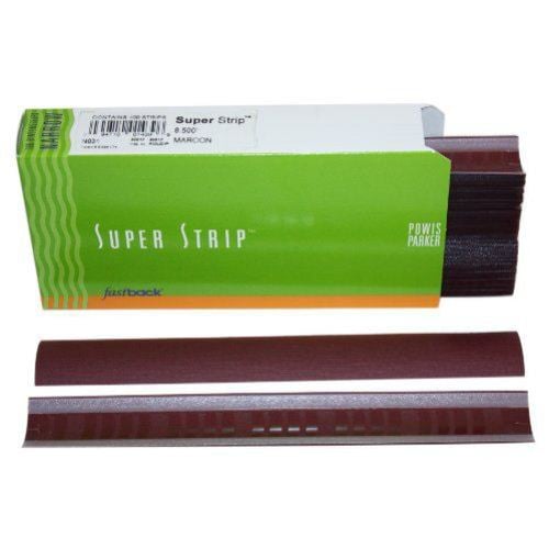 Maroon 8.5" Narrow Powis Parker Fastback Super Strips - N031