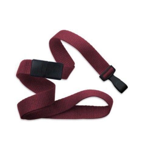 Maroon Microweave Break-Away Lanyard with Wide Plastic Hook  - 100pk