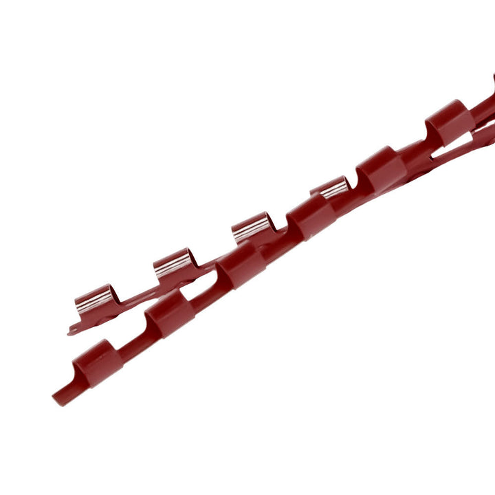 3/8" Maroon Plastic Binding Combs - 100pk