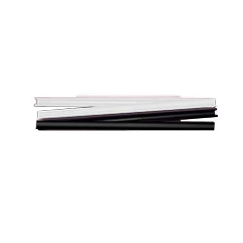 MasterBind 7mm White 8.5" Photo Art Glossy Binding Channels - 10/BX