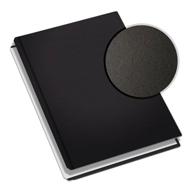 MasterBind Black 11" x 8.5" Premium Leather Hard Covers - 20 Covers / Pack