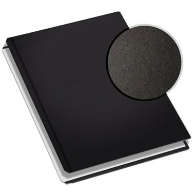 MasterBind Black 11" x 9" Premium Leather Hard Covers w/ Tabs- 20 Covers / Pack
