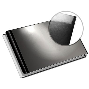 MasterBind Black 8.5 x 11" Pouch Landscape Front Covers - 20/BX