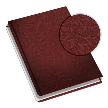MasterBind Burgundy 11" x 8.5" Portrait Mundial Hard Covers - 20 Covers / Pack