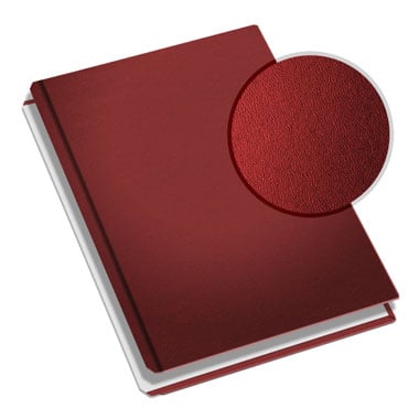 MasterBind Burgundy 11" x 8.5" Premium Leather Hard Covers - 20 Covers / Pack