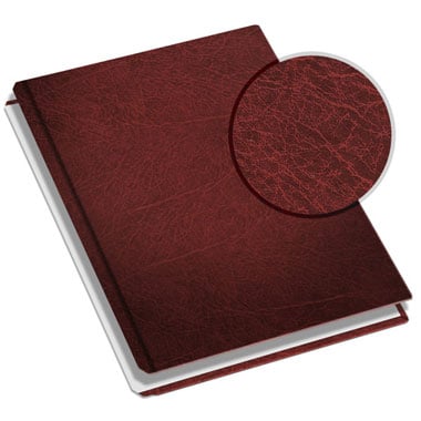 MasterBind Burgundy 11" x 9" Mundial Hard Covers with Tabs - 20 Covers / Pack