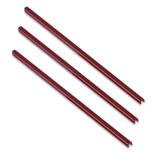 MasterBind Burgundy Hard Cover Binding Channels - 10/BX