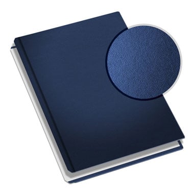 MasterBind Navy 11" x 8.5" Premium Leather Hard Covers - 20 Covers / Pack
