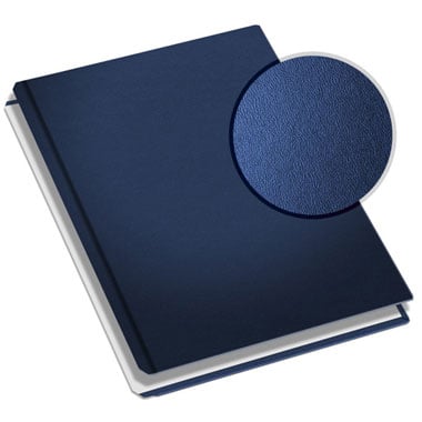 MasterBind Navy 11" x 9" Premium Leather Hard Covers w/Tabs- 20 Covers / Pack