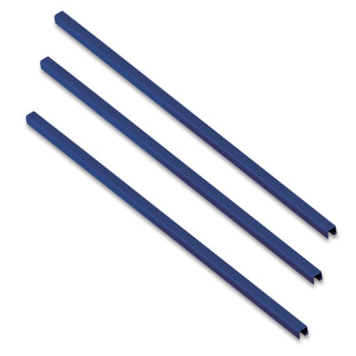 MasterBind Navy Hard Cover Binding Channels - 10/BX