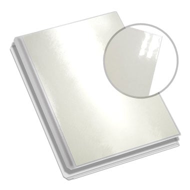 MasterBind White 11 x 8.5" Pouch Portrait Covers - 20/BX
