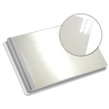 MasterBind White 8.5 x 11" Pouch Landscape Back Covers - 20/BX