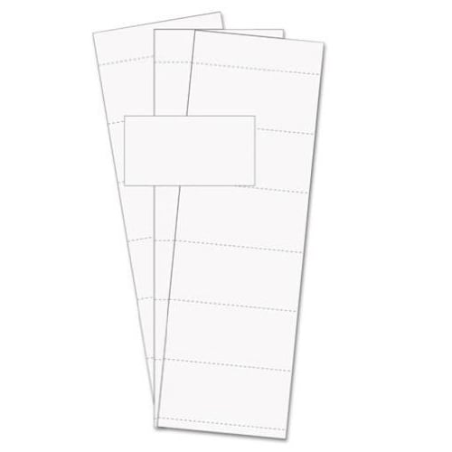 MasterVision 1-3/4" x 3" White Magnetic Data Card Inserts (Refill) - 500pk