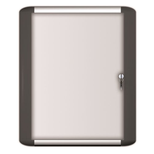 MasterVision 1-Swing Door 28" x 38.5" Magnetic Porcelain Dry Erase Enclosed Board