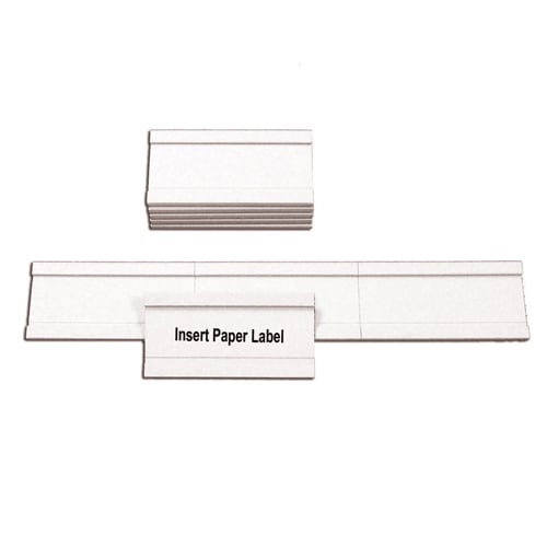 MasterVision 1" x 2" White Magnetic Data Cards - 25pk