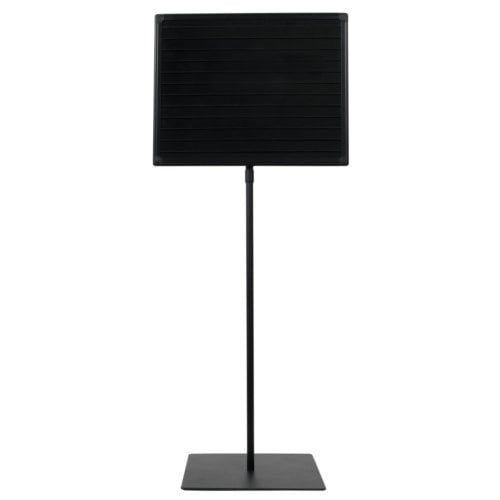 MasterVision 16" x 20" Magnetic Black Letterboard Stand (Adjustable Height) with Aluminum Frame