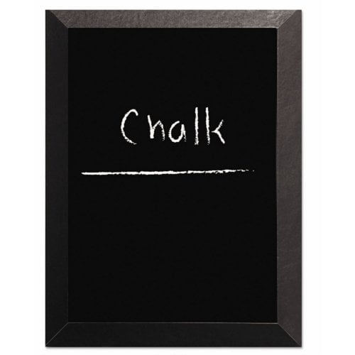 MasterVision 24" x 36" Black Chalkboard with Black Kamashi Frame