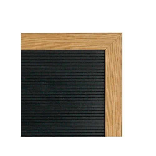 MasterVision 24" x 36" Black Letterboard Stand with Beech Wood Frame