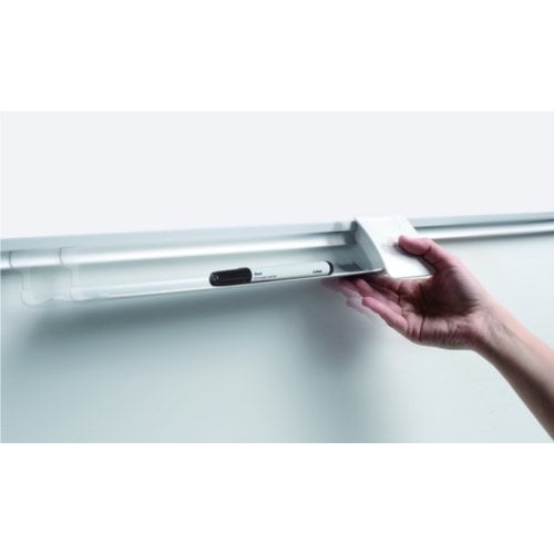 MasterVision 24" x 36" Magnetic Gold Ultra 1x2 Grid Planner Whiteboard with Aluminum Frame