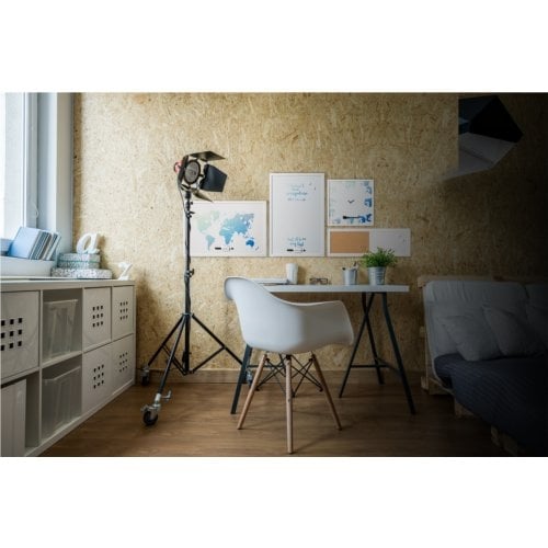 MasterVision 24" x 36" World Map Magnetic Steel Dry Erase Board with White MDF Frame