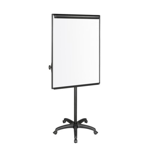 MasterVision 27.5" x 39" Mobile Presentation Easel (Silver Easy Clean Dry-Erase Melamine)