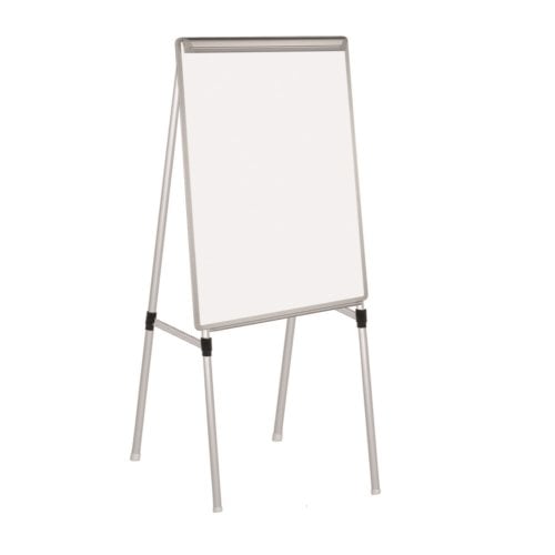 MasterVision 28" x 40.5" Quad-Pod Presentation Easel (Silver Easy Clean Dry-Erase)