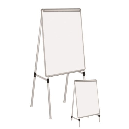 MasterVision 28" x 40.5" Quad-Pod Presentation Easel (Silver Easy Clean Dry-Erase)