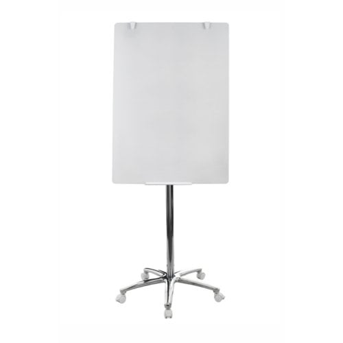 MasterVision 29.7 x 41.9" Super Value Glass Mobile Easel (5-Star Base)